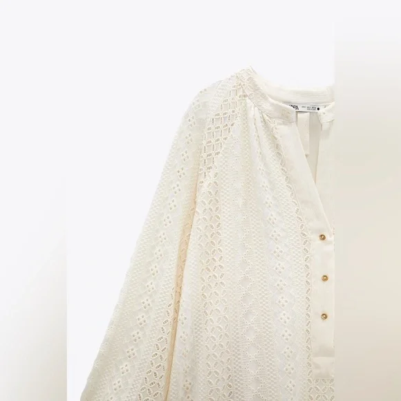 Zara Openwork Embroidery Dress Zara Openwork Embroidery Dress